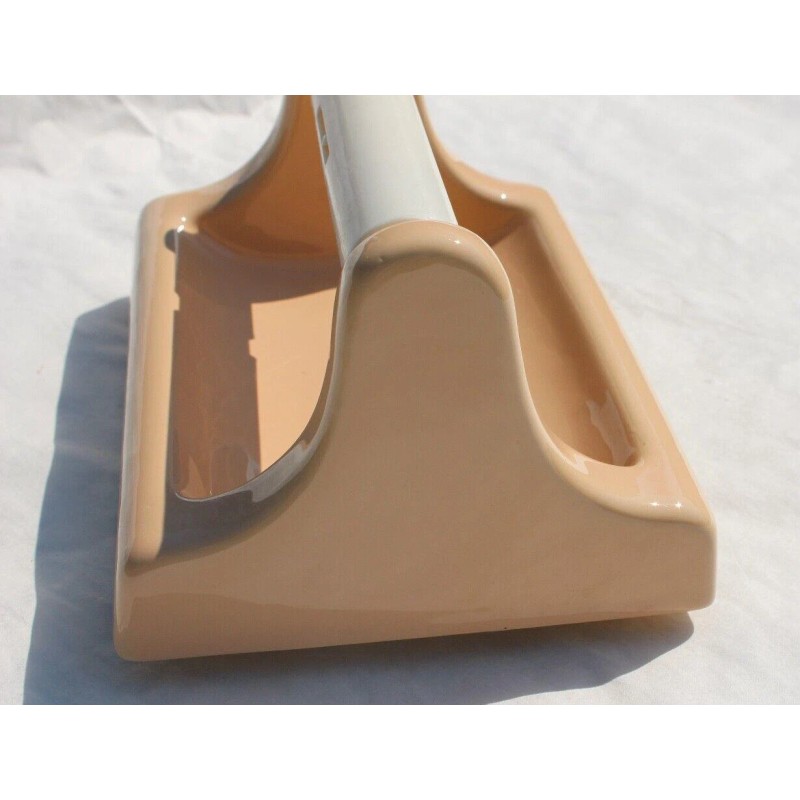 Sun Vintage Suntan Peach Tan Ceramic Toilet Paper Holder Bathroom