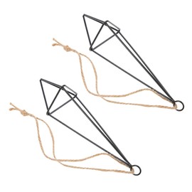 BESPORTBLE 3sets Air Plant Holders Metal Rack Rustic Decor Wall Mount Plant Stand 2pcs*3