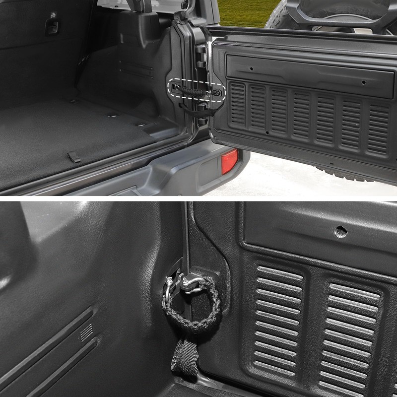CheroCar for Jeep Wrangler JL JLU Accessories Tailgate Check Tailgate