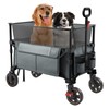 TIMBER RIDGE 350L Extra Large Collapsible Folding Wagon Carts with