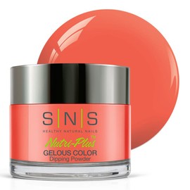 SNS Healthy Natural Nails SNS Nail Dip Powder, Gelous Color Dipping Powder - I Love Italy (Brown/Shimmer) - Long-Lasting Dip Nail Color Lasts 14 Days - Low-Odor & No UV Lamp Required - 1.5oz