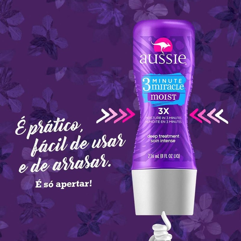Aussie 3 Minute Miracle Moist Deep Conditioner, 8 oz