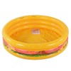 XFlated Hamburger 3 Ring Inflatable Kiddie Pool for Kids, 45