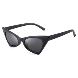 FEISEDY Vintage Small Cat Eye Frame Hiphop Fashion Sunglasses Trendy Style for Women Men B2637