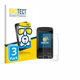 BROTECT Pack of 3 protective glass for Bosch Kiox 400C protective film tempered glass [extremely scratch-resistant 9H, anti-fingerprint, ultra-transparent]