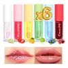 Lip Glos Frutal Larga Duración Brillo Labial Hidratante 6p F