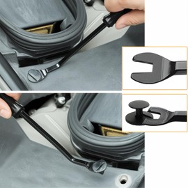 EldHus Car Fastener Remover Tool - Door Panel Removal Tool Automotive Clip Puller Kit, Remove Rivet Fasteners Screw Clip Push Pin Auto Upholstery Repair Pry Tools, Black