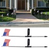 2PCS Solar Powered Garden Light Flag Lawn Stake Lamp for