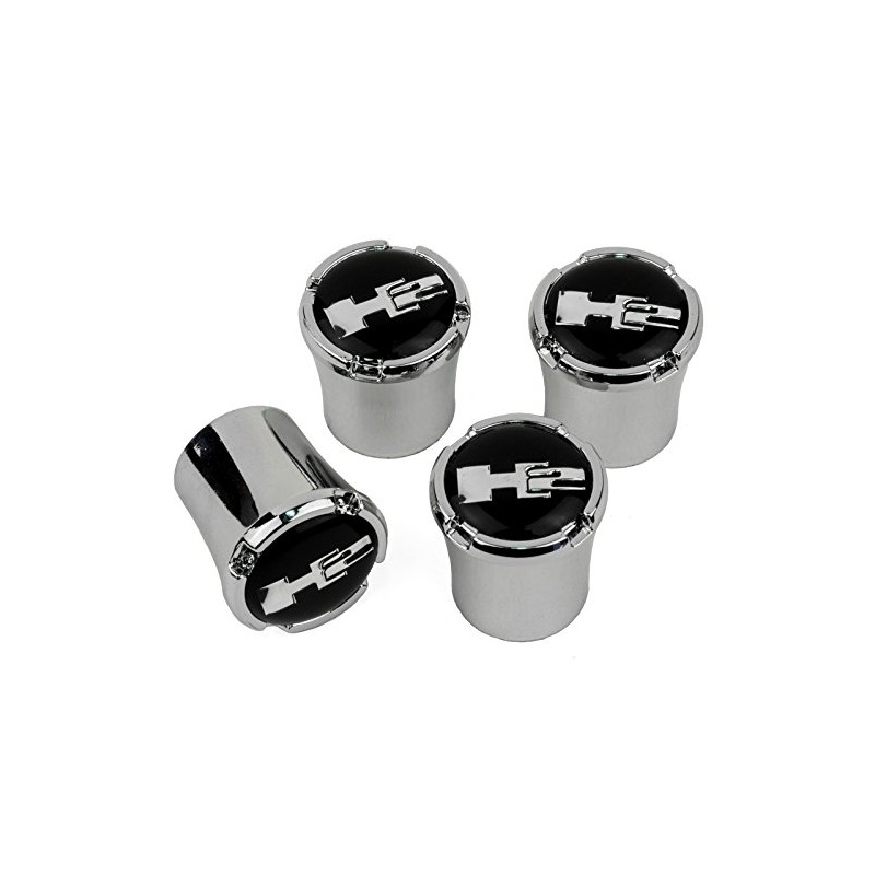 Hummer H2 Chrome Tire Valve Stem Caps - USA Quality