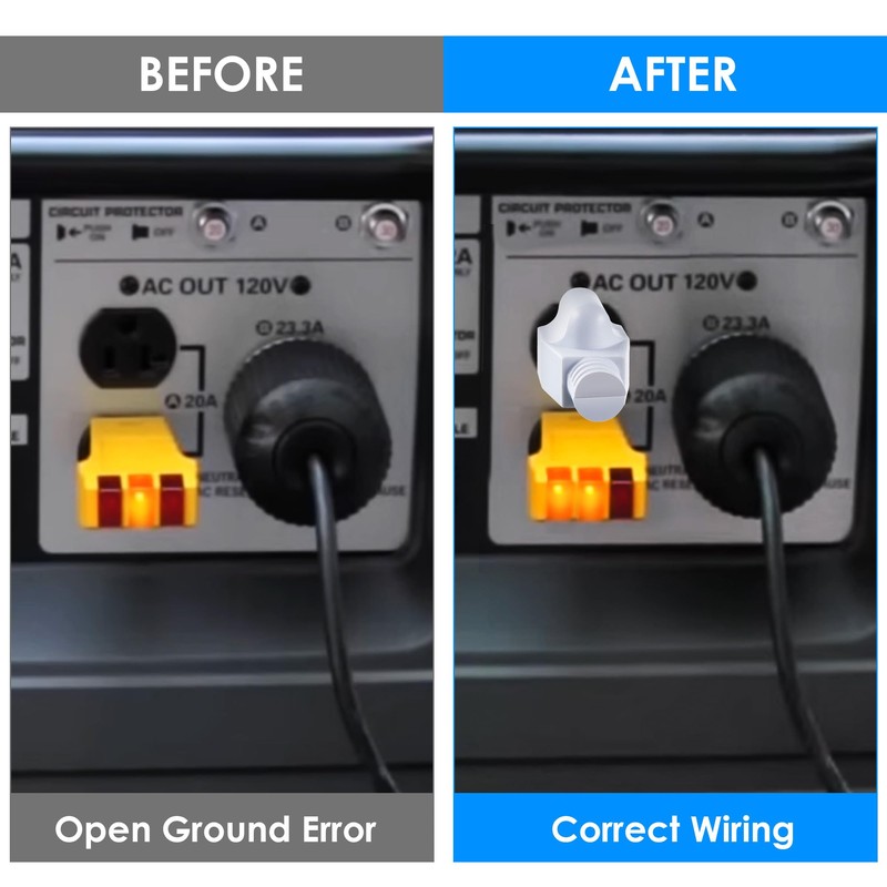 Dreyoo Neutral Ground Bonding Plug for Portable Inverter Generator, Grounding