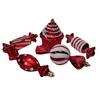Christmas Tree Decorations Red and White Candy Cane Design 20