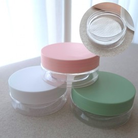 Toner Pad Case Portable Travel DIY Refill Container Empty Bottle Sky Blue 6ea