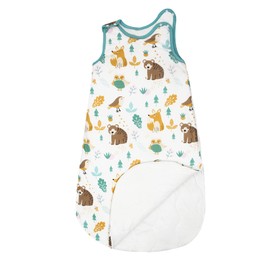 Anich Baby Sleep Sack and Bag - 100% Breathable Cotton |1.5 TOG | 2-Way Zipper | Machine Washable | Swaddle Infant Sleeping Warm Blanket for Newborn Babies Toddler Boys&Girls (Bear 6-18 Months)