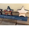 AGD Patriotic Decor - Count Blessings Treasure Your Freedom Star