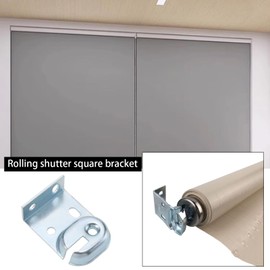 LT Easiyl 4pcs Roller Blind Mount Brackets Repair Kits Roller Blind Curtain Pole Metal Brackets Galvanized Iron for Windows Repair Parts Office Iron Household with Screws