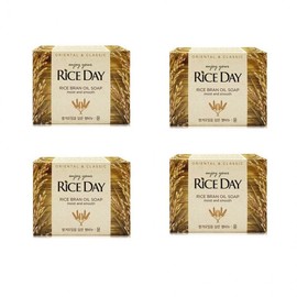 Lion Riceday Rice Soap 100g x 4 pcs - Clarifying 3ea