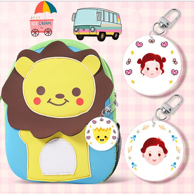 Key Chains, Metal Fittings, One-touch Keychain, Rotary Circular Can, Craft