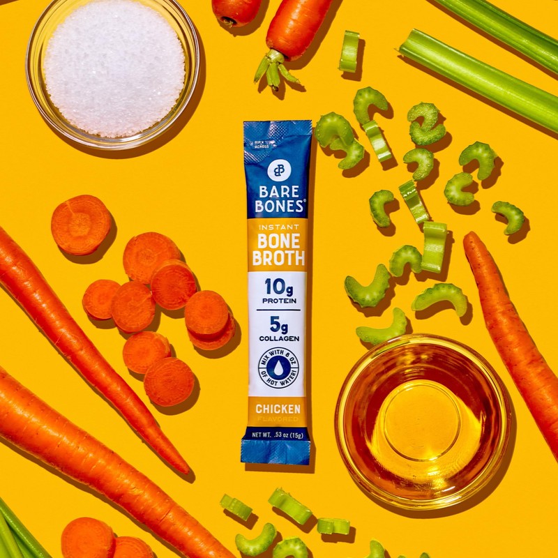 Bare Bones Chicken Bone Broth Instant Powdered Mix | Rich