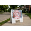 BOSLEY MERRY CHRISTMAS FROM Folding Coroplast A-Frame with Double-Sided 23in