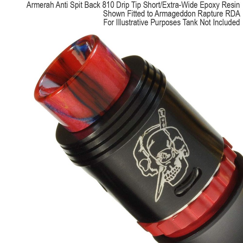 Armerah Anti Spit Back 810 Drip Tip eCig Mouthpiece Short/Extra-Wide