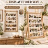 Wooden Photo Display Board with 30 Clips, 25 x 33