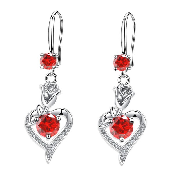 Drop Earrings for Women Girls, Dangle Earrings with Shiny Cubic