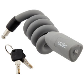 ULAC - AVENIR Molded Cable Lock with Key | Bike Accessories | Includes 2 Point Keys | Compact and Moldable | Without Brackets | ABS Lock | Reliable Security