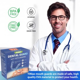 Mouth Guard for Grinding Teeth at Night,Mouth Guards for Sleeping,Moldable Dental Bite Guard for Nighttime Sleep,Mouth Guard for Clenching Teeth at Night with 6 Cleaning Tablets