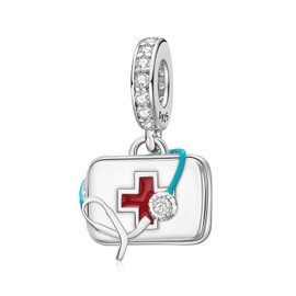 LNQOBU 925 Sterling Silver Pendant Charms for Bracelets - Glow in the dark Charms Beads fit women's Bracelets and Necklaces for Woman Jewelry Gifts