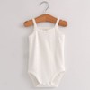 Blueleyu Baby Girls Spaghetti Strap Bodysuit SleevelessTank Top Cotton Baby