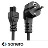 sonero Stromkabel 3 Polig, 2,0m, Schutzkontakt Schuko Stecker Netzstecker auf