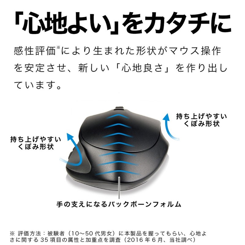 Buffalo BUFFALO Wireless Laser Premium Fit Mouse M Size Silver
