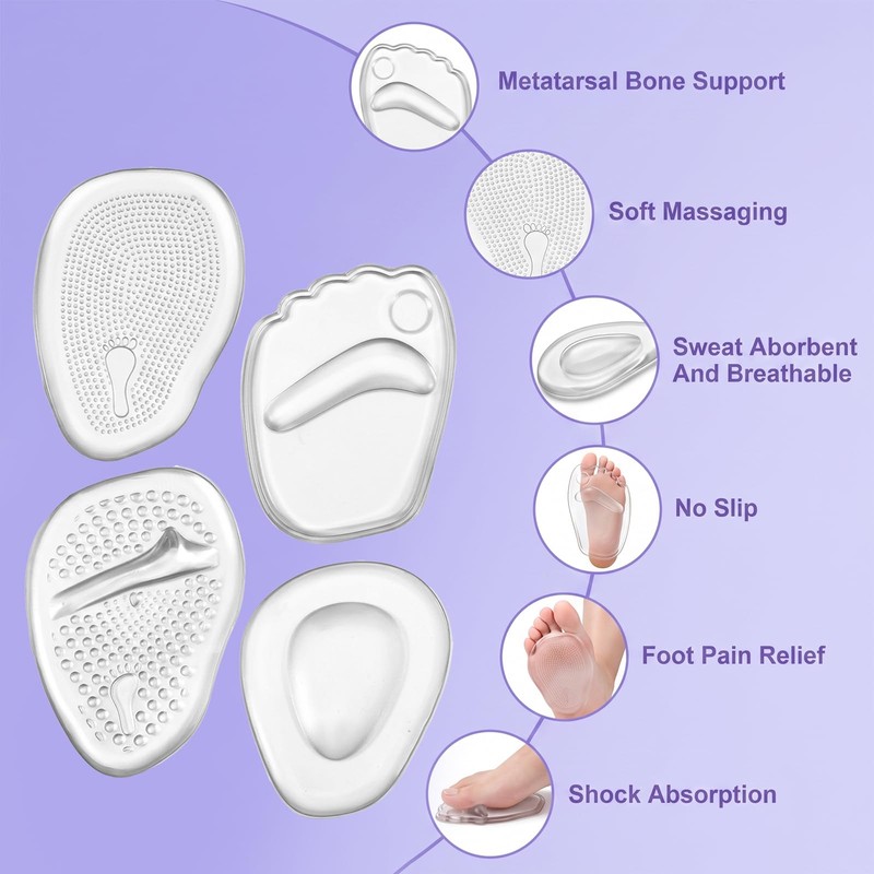 High Heel Cushion Inserts for Women, Ball of Foot Cushions