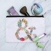 Ampersand & Floral Makeup Cosmetic Bag Organizer Pouch