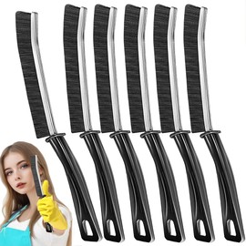 BSFRNF 6Pcs Hard-bristled Crevice Cleaning Brush, Multifunctional Thin Gap Scrub Brush, Bathroom Cleaner Tools for Household Use, Kitchen, Window, Toilet, Grout, Faucets, Car
