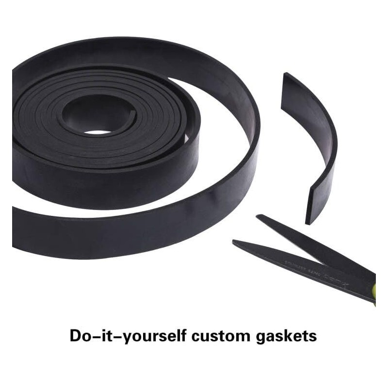 TORRAMI Solid Neoprene Rubber Strips Roll 1/16 (.062) inch Thick