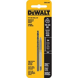 DeWalt DRILL TAP SET, 10-24NC THRD 2PC