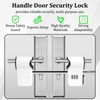French Door Security Lock, 3-Digit Zinc Alloy Double Door Handle
