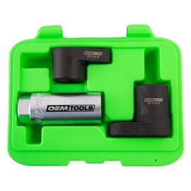 OEMTOOLS 37110 Oxygen Sensor Socket Set, 3 Piece, 3/8 Inch Drive, Chrome Plated Steel