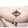 2 Piezas De Pegatinas De Tatuajes Temporales Ojo De Dios