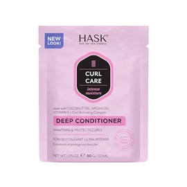 HASK, Acondicionador Intensivo e Hidratante para Cabello Rizado, Desenreda, Anti-Frizz, Protege los Rizos, Libre de Sulfatos, Parabenos, Ftalatos y Gl