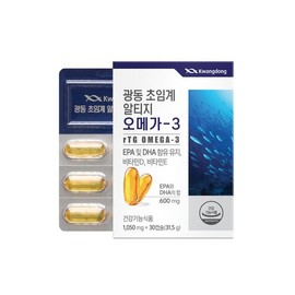 알티지오메가3 RTG EPA DHA 비타민D E 함유 30캡슐X1통 RTG Omega-3 RTG EPA DHA with Vitamin D and E 30 Capsules x 1 Bottle