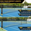 Fostoy Portable Pickleball Net with Wheels, Regulation Size 22 FT