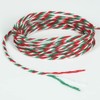 Tenn Well Red Green and White Twine, 200m Cotton Bakers