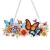 GHHKUD Hanging Diamond Painting Kits for Adults, Butterfly Flower Diamond