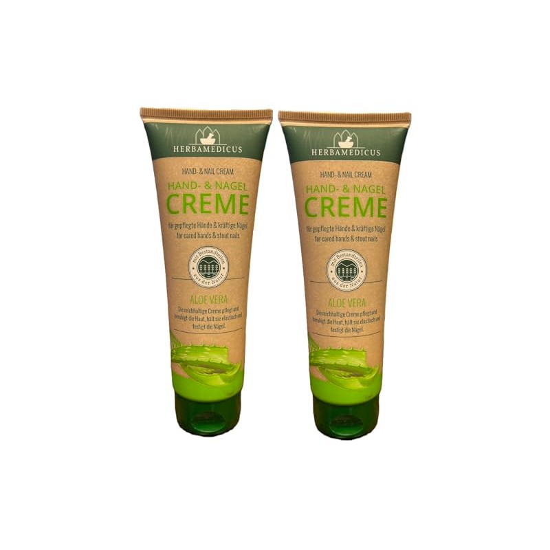 Herbamedicus Aloe Vera Hand and Nail Cream 2x 125 ml