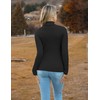 Zeagoo Women's Turtleneck Sweaters 2024 Fall Fitted Long Sleeve Pullover