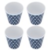 4Pcs/Set Cute Melamine Mug Imitation Porcelain Beverage Cup for Home