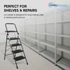 SIMPLI-MAGIC 4-Step Ladder, 800 LBS Capacity Folding Step Stool –