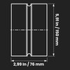 6" Inch Metal Vent Duct Connector - Vent Extension -